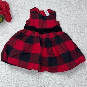 Chic Plaid Dress with Velvet Accent